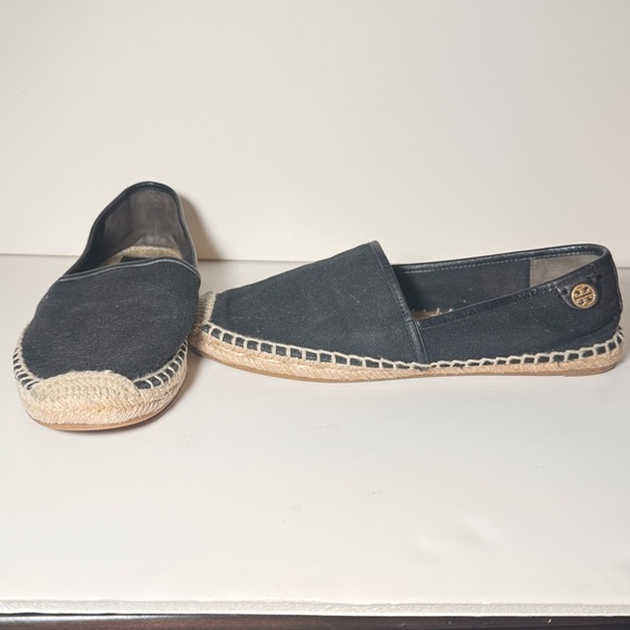 Tory Burch Navy Espadrille Loafers - Picture 1 of 6